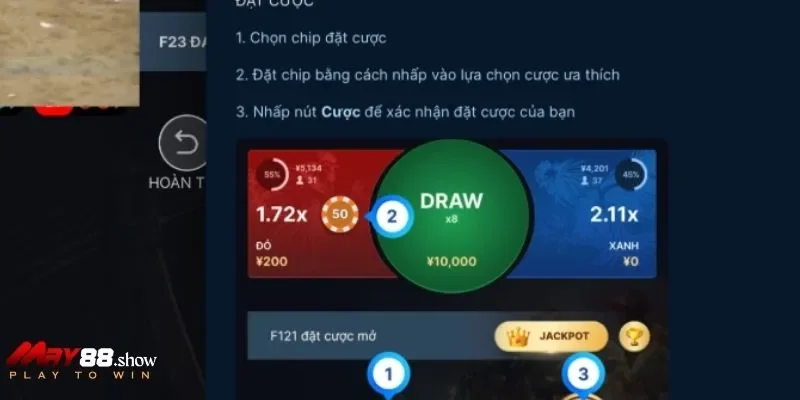 Lựa chọn mức đặt cược đa dạng