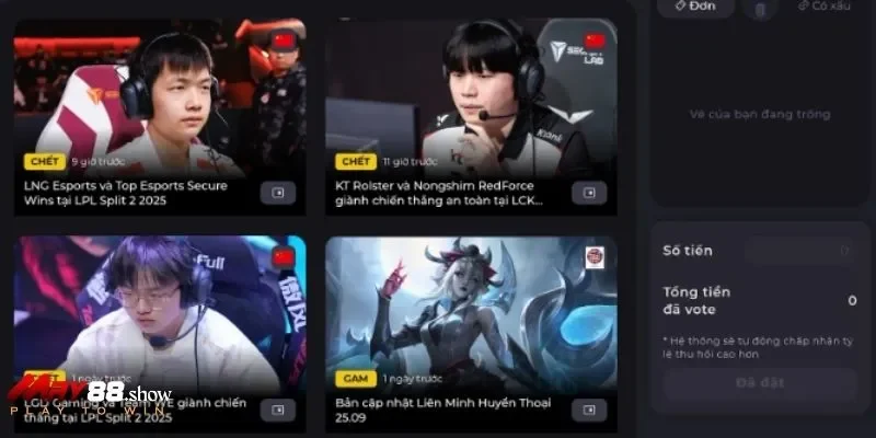 Phòng chơi Dota 2 thực tế khi trải nghiệm tại May88