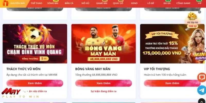Tận hưởng nhiều ưu đãi độc quyền khi trải nghiệm chơi
